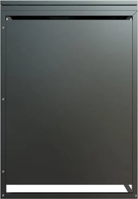 Kovový prístrešok pre 2 popolnice, antracit, 132×116×80 cm