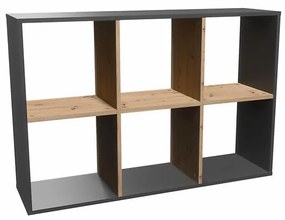 Regál Malax 2x3 Antracit/Artisan
