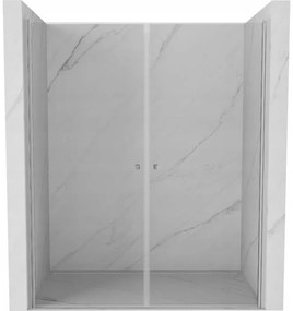 Mexen Pretoria Duo, 2-krídlové sprchové dvere do otvoru 160 cm, 6mm číre sklo, chrómový profil, 852-160-000-02-00