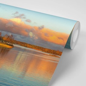 Samolepiaca fototapeta západ slnka nad jazerom - 150x100