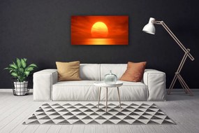 Obraz Canvas Západ slnka more 140x70 cm