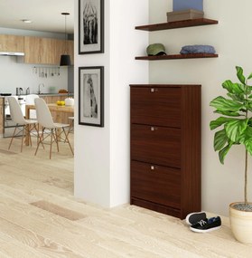 Skriňa na topánky Marienne 60 cm - 3 dvierka wenge
