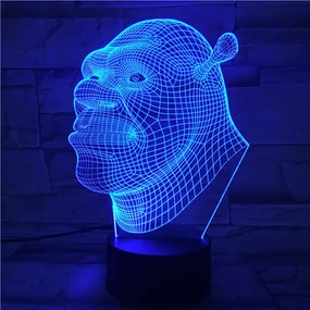 3Dmix 3DL-BSC017 – 3D LED nočná lampa - Shrek