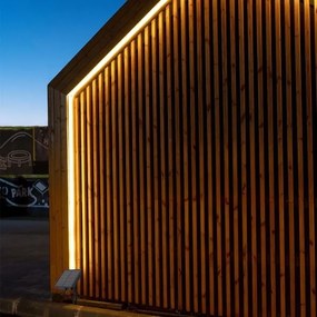 LED Stmievateľný solárny pásik LED/1,2W/3,7V 3000K IP67 5m