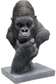 Thinking Gorilla Head dekorácia čierna 49cm