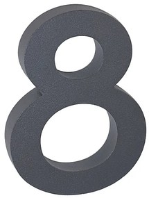 Domové číslo v „3D“ prevedení so štruktúrovaným povrchom RICHTER RN.100LV, 9, RICHTER antracit matná