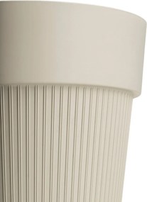 PLASTOVÝ KVETINÁČ SILVA LINE 16X14 CM BÉŽOVÁ