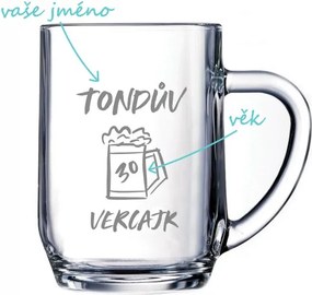 Pieskovaný polliter na pivo Tondov vercajk