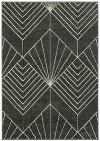 Koberce Breno Kusový koberec PORTLAND 58/RT4E, sivá, viacfarebná,67 x 120 cm
