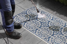 Hanse Home, Behúň Twin Supreme 104130 Blue / Cream – na von aj na doma, 80x250, modrá, chodba / predsieň