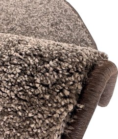 Vopi, Kusový koberec Laguna LUX čokoláda, 250x350, hnedá, obývacia izba