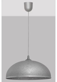 Luster na lanku CIRCLE 1xE27/15W/230V šedá