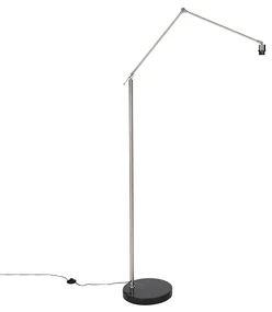 Moderná stojaca lampa oceľ nastaviteľná - Editor