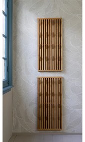 Vešiakový panel z dubového dreva v prírodnej farbe 46x100x8 cm Parco – Spinder Design