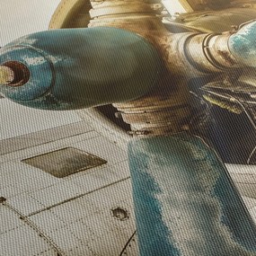 Obraz - Vrtuľa starého lietadla (120x50 cm)