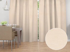 Biante Dekoračný záves TF-109 Svetlo krémový 150x140 cm