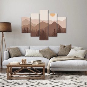 Obraz - Hnedé pohorie N⁰1 (150x105 cm)