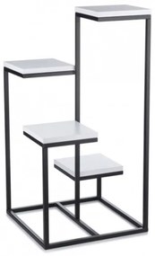 Stojan na kvety KASKADA 79x40 čierna/biela