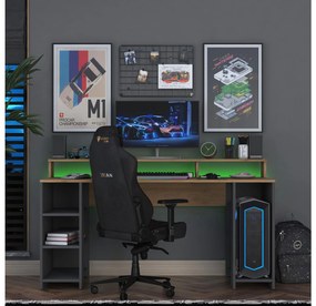 PC stolík Sikine 5 (orech + antracit) . Vlastná spoľahlivá doprava až k Vám domov. 1095021