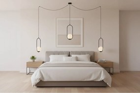 Závesné svietidlo Florence Spider, 3x biele sklenené tienidlo, b, U