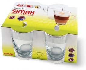 Simax Sklenené hrnčeky Lyra 400 ml, 4 ks