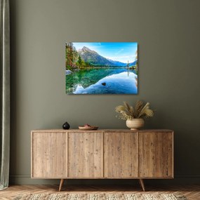Sklenený obraz - Jazero Hintersee (70x50 cm)