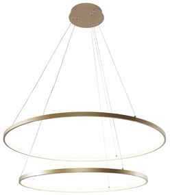 Moderný LED luster Breno 2 80 zlatá