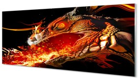 Obraz plexi Ohnivého draka 120x60 cm