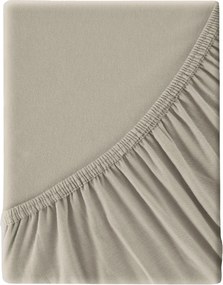 JERSEY PRESTIERADLO JERSEY3 90X200 CM BÉŽOVÉ