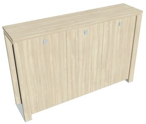 Stredná skriňa Verno+ S 200 x 46 x 130 cm, agát / čierna