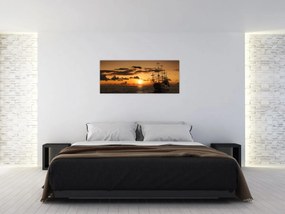 Obraz - Pirátska loď (120x50 cm)