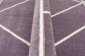 Koberec LIMA C877B fialový / krémový