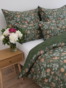 Francúzske bavlnené obliečky Renforcé – Rebeka zelená