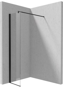 Deante Kerria Plus, sprchová zástena typu Walk-In, systém Kerria Plus - 40 cm, čierna, DEA-KTS_N84P