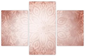 Obraz - Ružová mandala (90x60 cm)