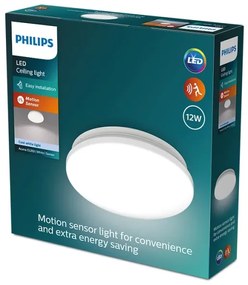 Philips - LED Stropné svietidlo so senzorom ACUNA LED/12W/230V 4000K