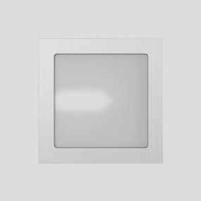 RENDL DEZA štvorcová hliník/satinované sklo 230V G9 25W IP54 R10166