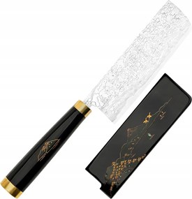 Takeshi Saji Art Fuji Unique Kuty R-2 Japonský nôž Nakiri 17 cm a Saya