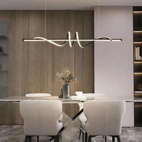 Toolight Toolight, LED stropné svietidlo 120cm, 50W, 3000K, LHJ023-CP, čierna matná, OSW-50011