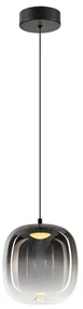 Závesné svietidlo Vaso, 1x grafitové sklenené tienidlo, (fi 15cm), b