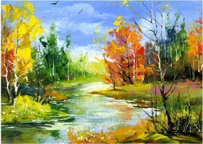 Obraz - Maľba krajiny (70x50 cm)