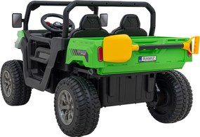 Ramiz Auto Pick-Up Speed 900 pre deti Zelená + Pohon 4x4 + Pohyblivý čerpadlo + Batožinový priestor + Diaľkové ovládanie + Lopata + LED audio