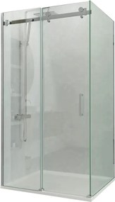 BPS-koupelny Obdĺžnikový sprchový kút HYD-ZBD-900 120x90 cm chrom/transparent - bez vaničky