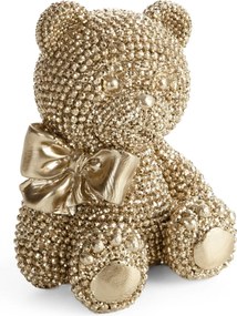 DEKORAČNÁ SOŠKA BEAR 6X8 CM ŠAMPANSKÁ