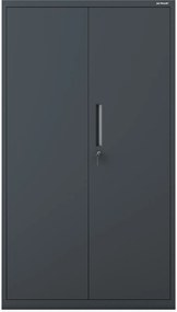 Kovová modulárna multifunkčná skriňa na podstavci antracitová MEGAN 1600 x 900 x 400 mm
