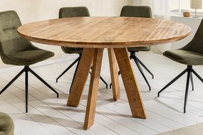 Okrúhly jedálenský stôl Eglantine 140 cm hnedé mango