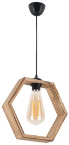 Závěsný lustr Hexagon hnědý