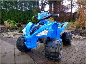 LEAN CARS Štvorkolka na batérie Big Wheels Blue