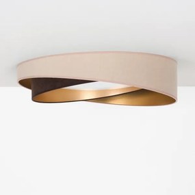 BRILAGI-LED Stropné svietidlo VELVET TWIST LED/24W/230V 4000K priemer 55 cm béžová/hnedá/zlatá