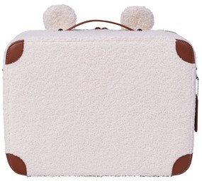 Detský cestovný kufor Teddy Off White